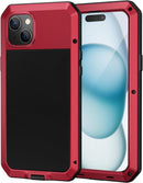 iPhone 15 Plus / 14 Plus Metal Case Heavy Duty Shockproof Tough Protective Cover