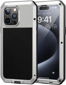 iPhone 15 Plus / 14 Plus Metal Case Heavy Duty Shockproof Tough Protective Cover