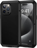 iPhone 15 Plus / 14 Plus Metal Case Heavy Duty Shockproof Tough Protective Cover