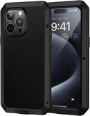 iPhone 15 Plus / 14 Plus Metal Case Heavy Duty Shockproof Tough Protective Cover