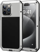 iPhone 15 Plus / 14 Plus Metal Case Heavy Duty Shockproof Tough Protective Cover