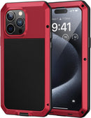 iPhone 15 Plus / 14 Plus Metal Case Heavy Duty Shockproof Tough Protective Cover