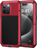 iPhone 15 Plus / 14 Plus Metal Case Heavy Duty Shockproof Tough Protective Cover