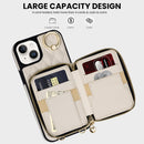 iPhone 15 Plus 6.7'' Wallet Case Crossbody Zipper Purse RFID Blocking Card Holders