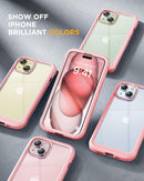 iPhone 15 Plus Case 6.7' Full - Body Military Drop Proof Case Glass Screen Protector