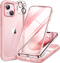 iPhone 15 Plus Case 6.7' Full - Body Military Drop Proof Case Glass Screen Protector