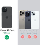 iPhone 15 Plus Case Card Holder Wrist Strap Wallet Flip Cover