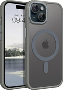 iPhone 15 Plus Case Translucent Matte Slim Shockproof Magnetic Phone case