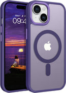 iPhone 15 Plus Case Translucent Matte Slim Shockproof Magnetic Phone case