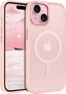 iPhone 15 Plus Case Translucent Matte Slim Shockproof Magnetic Phone case