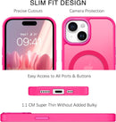 iPhone 15 Plus Case Translucent Matte Slim Shockproof Magnetic Phone case