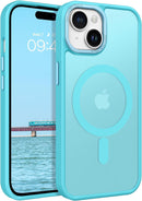iPhone 15 Plus Case Translucent Matte Slim Shockproof Magnetic Phone case