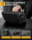 iPhone 15 Plus Metal Case Glass Screen Protector Heavy Duty Aluminum Alloy Cover