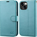 iPhone 15 Plus Wallet Case PU Leather Flip Folio Case Phone Cover 6.7 Inch