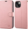 iPhone 15 Plus Wallet Case PU Leather Flip Folio Case Phone Cover 6.7 Inch