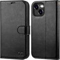 iPhone 15 Plus Wallet Case PU Leather Flip Folio Case Phone Cover 6.7 Inch