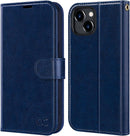 iPhone 15 Plus Wallet Case PU Leather Flip Folio Case Phone Cover 6.7 Inch