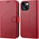 iPhone 15 Plus Wallet Case PU Leather Flip Folio Case Phone Cover 6.7 Inch