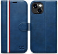 iPhone 15 Plus Wallet Case PU Leather Flip Folio Case Phone Cover 6.7 Inch