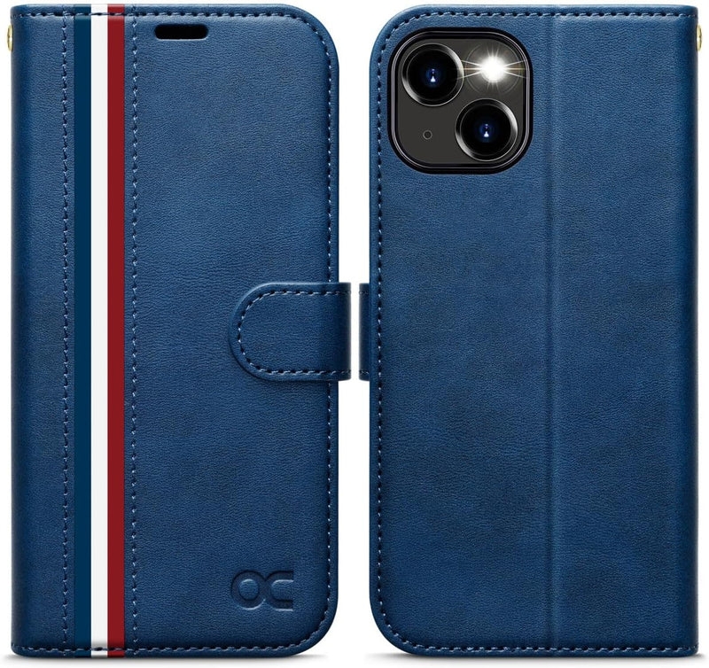 iPhone 15 Plus Wallet Case PU Leather Flip Folio Case Phone Cover 6.7 Inch - Gorilla Cases