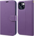 iPhone 15 Plus Wallet Case PU Leather Flip Folio Case Phone Cover 6.7 Inch