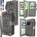 iPhone 15 Pro Wallet Detachable Removable Phone Case