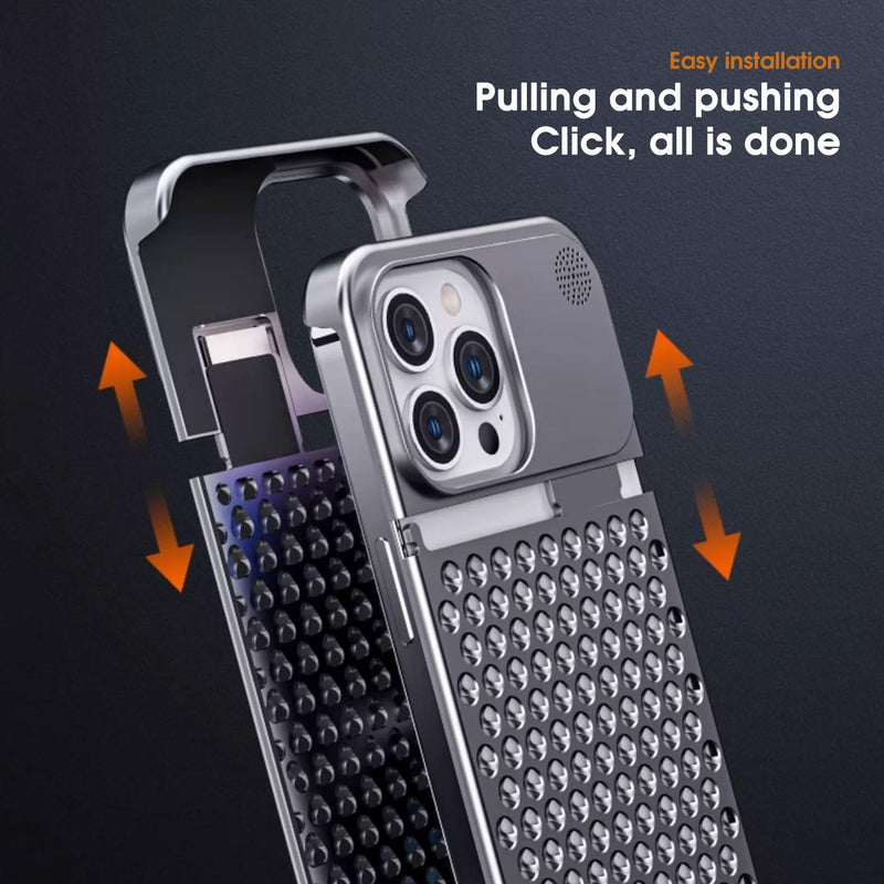 iPhone 15 Pro Case Anti - Fall Heat Dissipation Anti - Scratch Slim Aluminum Case - Gorilla Cases