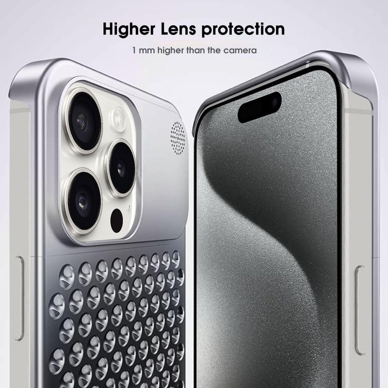 iPhone 15 Pro Case Anti - Fall Heat Dissipation Anti - Scratch Slim Aluminum Case - Gorilla Cases