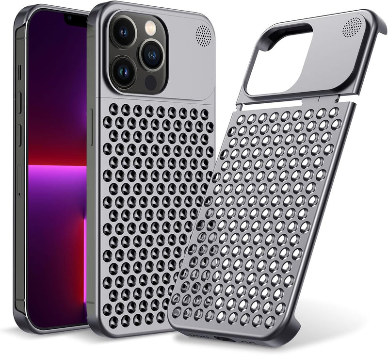 iPhone 15 Pro Case Anti - Fall Heat Dissipation Anti - Scratch Slim Aluminum Case - Gorilla Cases