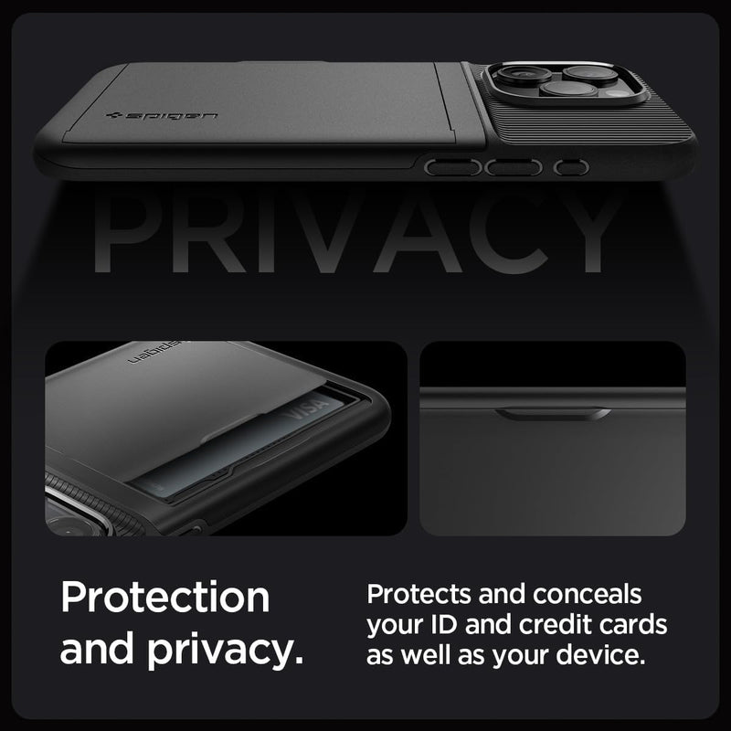 iPhone 15 Pro Case Military Grade Protection Card Holder - Black - Gorilla Cases