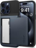iPhone 15 Pro Case Military Grade Protection Card Holder - Black