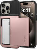 iPhone 15 Pro Case Military Grade Protection Card Holder - Black