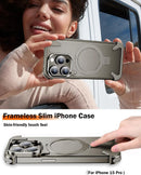 iPhone 15 Pro Heavy Duty Metal Frameless Slim Shockproof Case