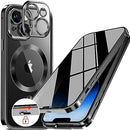 iPhone 15 Pro Max Full Body Bumper Cover Built - in 9H Glass - Blue