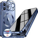 iPhone 15 Pro Max Full Body Bumper Cover Built - in 9H Glass - Blue