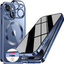 iPhone 15 Pro Max Full Body Bumper Cover Built - in 9H Glass - Blue