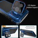 iPhone 15 Pro Max Metal Case Military Case Screen Protection Magnetic Blue
