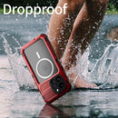 iPhone 15 Pro Max Metal Waterproof Built in Screen Protector Protective Case