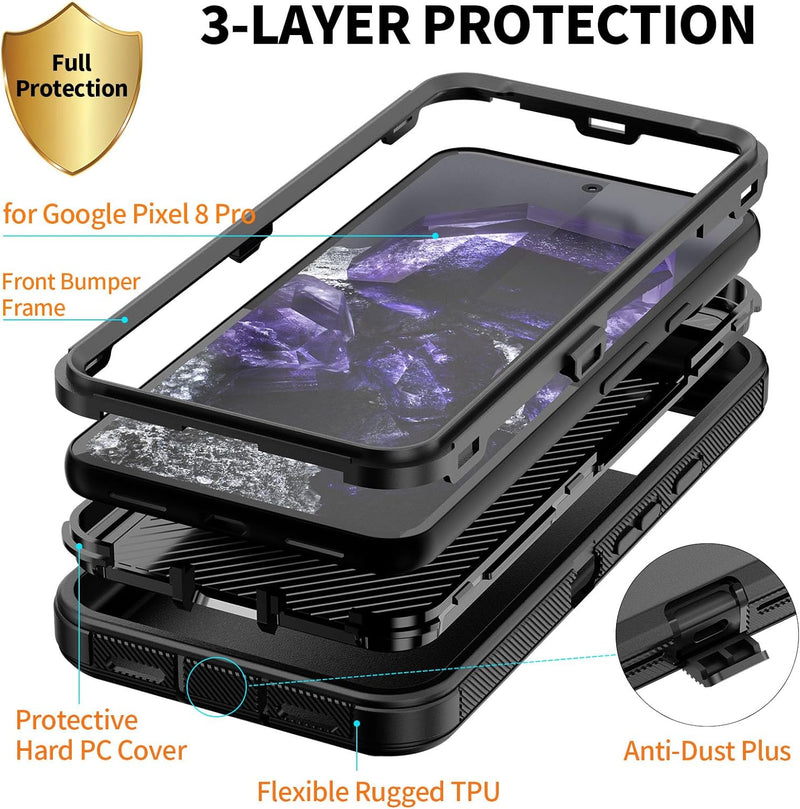 iPhone 15 Pro Max Samsung Pixel 8 Pro Case USB C Headphone Noise Canceling HiFi S24 Ultra S23 FE A53 A54 A55 A35 S22 S21 S20 Pixel 6a 6 7 7a - Gorilla Cases