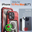 iPhone 15 Pro Max Waterproof Heavy Duty Full Body Drop Protection Cover