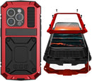 iPhone 15 Pro Metal Camera Protector Military Rugged Heavy Duty Shockproof Case