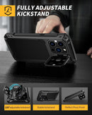 iPhone 15 Pro Metal Case Protective Heavy Duty Full Body Military Shockproof Magnetic Cover