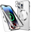 iPhone 15 Pro Shock - Absorb Case, Clear Back Cover Blue Titanium