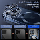 iPhone 15 Pro Shock - Absorb Case, Clear Back Cover Blue Titanium