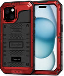 iPhone 15 Pro Waterproof Metal Heavy Duty Full Body Protective Case
