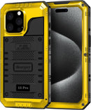 iPhone 15 Pro Waterproof Metal Heavy Duty Full Body Protective Case