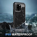 iPhone 15 Pro Waterproof Metal Heavy Duty Full Body Protective Case