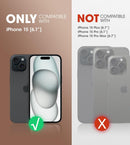 iPhone 15 Stand Belt Clip Heavy Duty Rugged Kickstand Phone Case