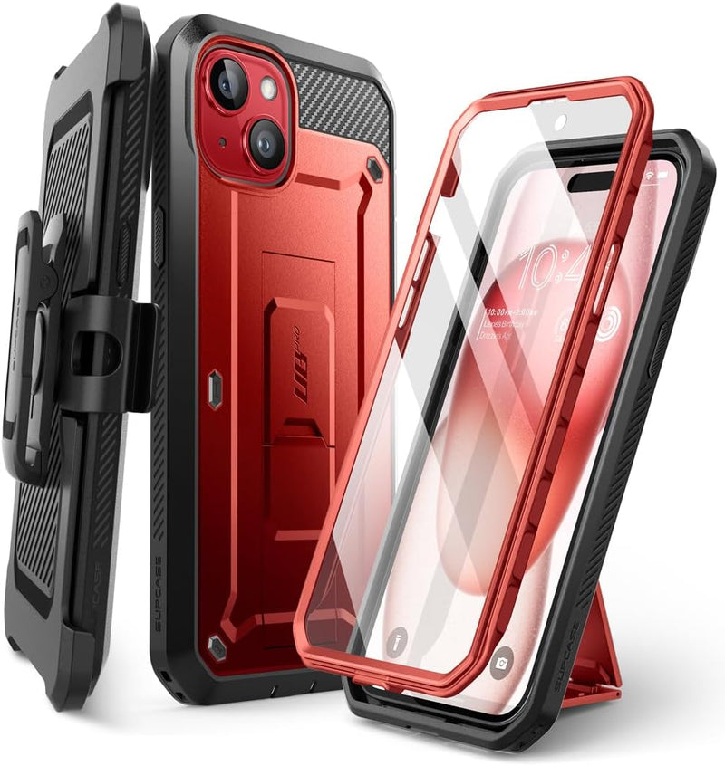 iPhone 15 Stand Belt Clip Heavy Duty Rugged Kickstand Phone Case - Gorilla Cases