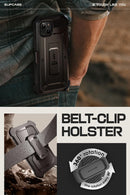 iPhone 15 Stand Belt Clip Heavy Duty Rugged Kickstand Phone Case